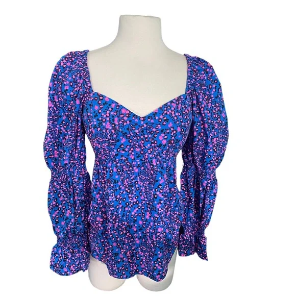 Lilly Pulitzer Preslee Long Sleeve Top sz-10 - Picture 1 of 6